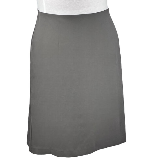 Tristan skirt midi a-line lined invisible side zipper grey size 6 - Picture 4 of 11